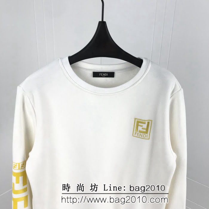 Fendi芬迪 18ss秋冬新款套頭衛衣 定制純棉加絨面料 高版本男女同款 ydi2059